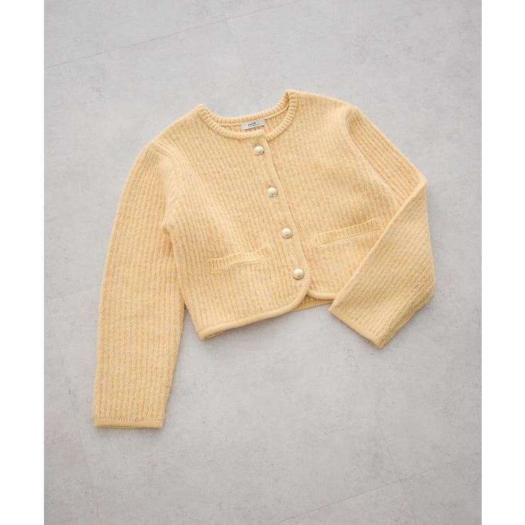 【WEB限定】ゴールド釦ショートニットカーディガン | earth music&ecology  | 詳細画像32 