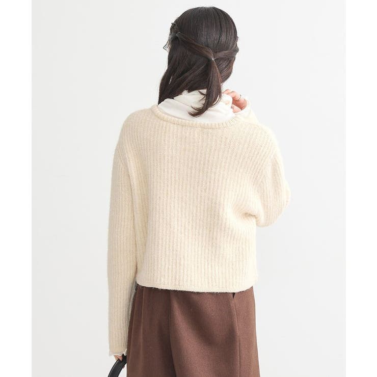 【WEB限定】ゴールド釦ショートニットカーディガン | earth music&ecology  | 詳細画像21 