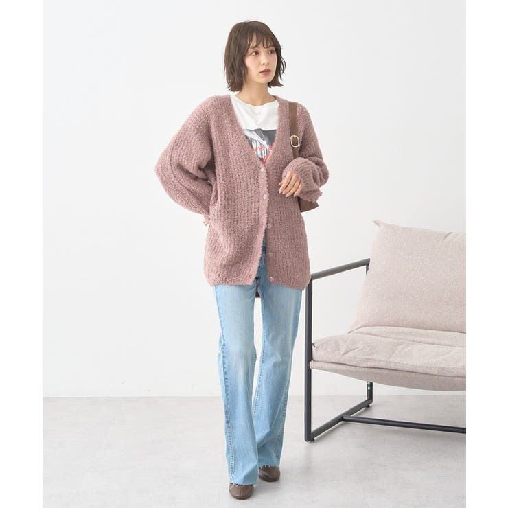 セルフカットストレッチフレアデニムパンツ | earth music&ecology  | 詳細画像9 