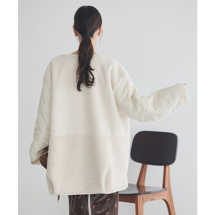 ボアキルトミドルコート | earth music&ecology  | 詳細画像5 