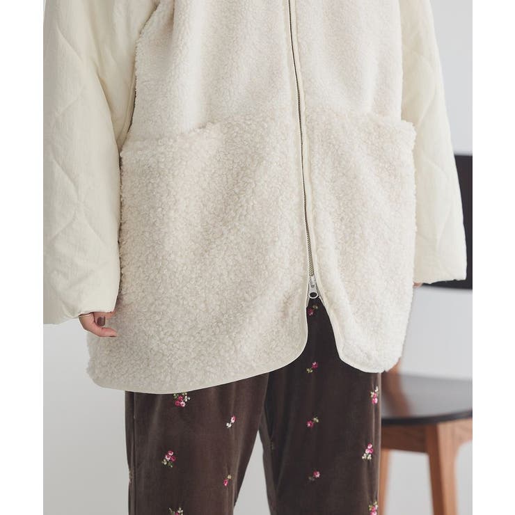 ボアキルトミドルコート | earth music&ecology  | 詳細画像29 