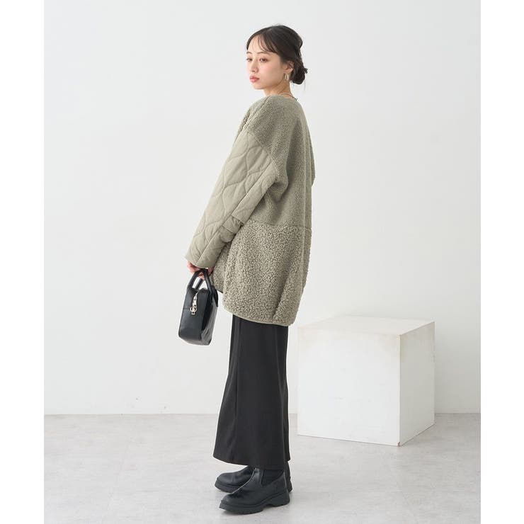 ボアキルトミドルコート | earth music&ecology  | 詳細画像26 