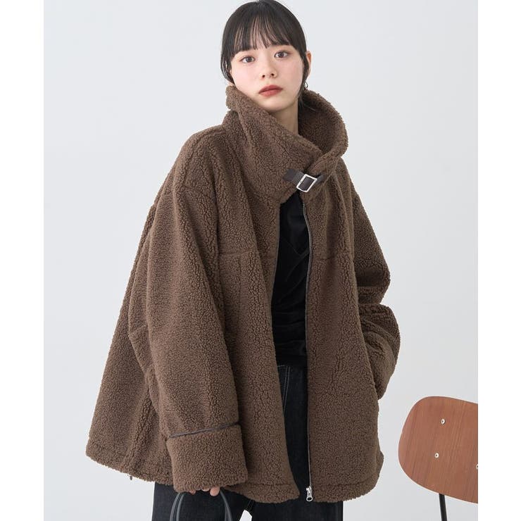 ボアZIPブルゾン | earth music&ecology  | 詳細画像1 