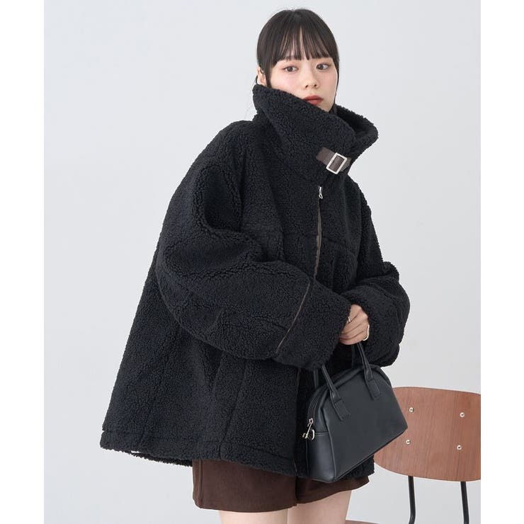 ボアZIPブルゾン | earth music&ecology  | 詳細画像14 