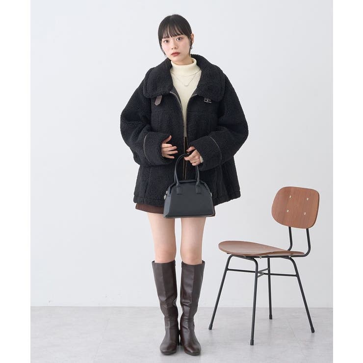 ボアZIPブルゾン | earth music&ecology  | 詳細画像15 