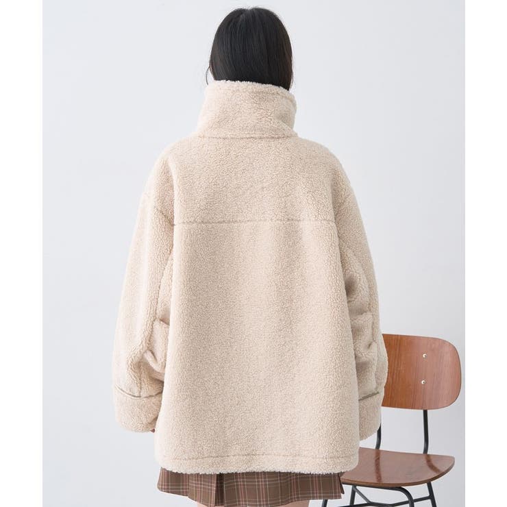 ボアZIPブルゾン | earth music&ecology  | 詳細画像21 