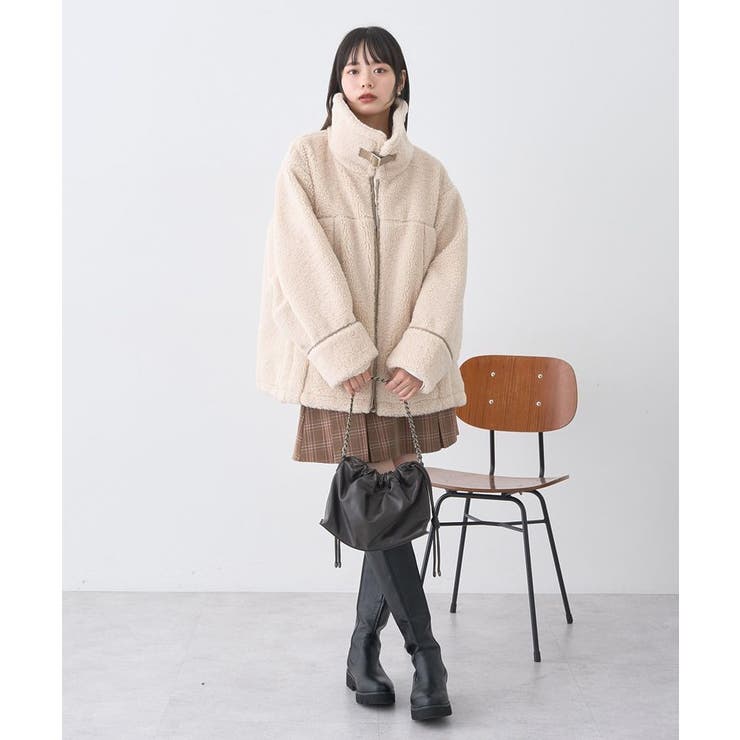 ボアZIPブルゾン | earth music&ecology  | 詳細画像4 