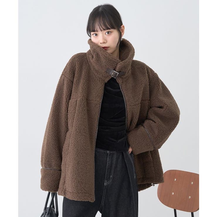 ボアZIPブルゾン | earth music&ecology  | 詳細画像9 