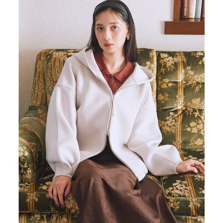 ダンボールニットフーディーブルゾン | earth music&ecology  | 詳細画像2 