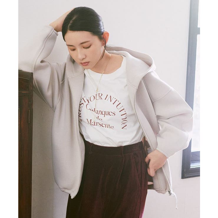 ダンボールニットフーディーブルゾン | earth music&ecology  | 詳細画像7 