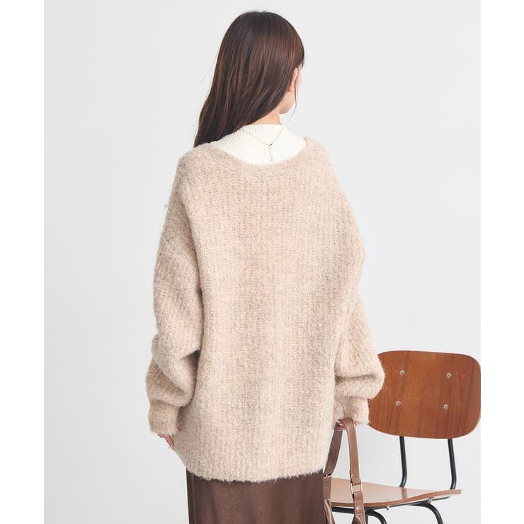 MIXカラーブークレカーディガン | earth music&ecology  | 詳細画像16 