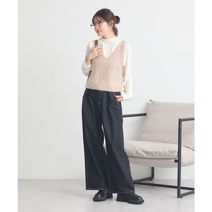 MIXカラーブークレニットビスチェ | earth music&ecology  | 詳細画像16 