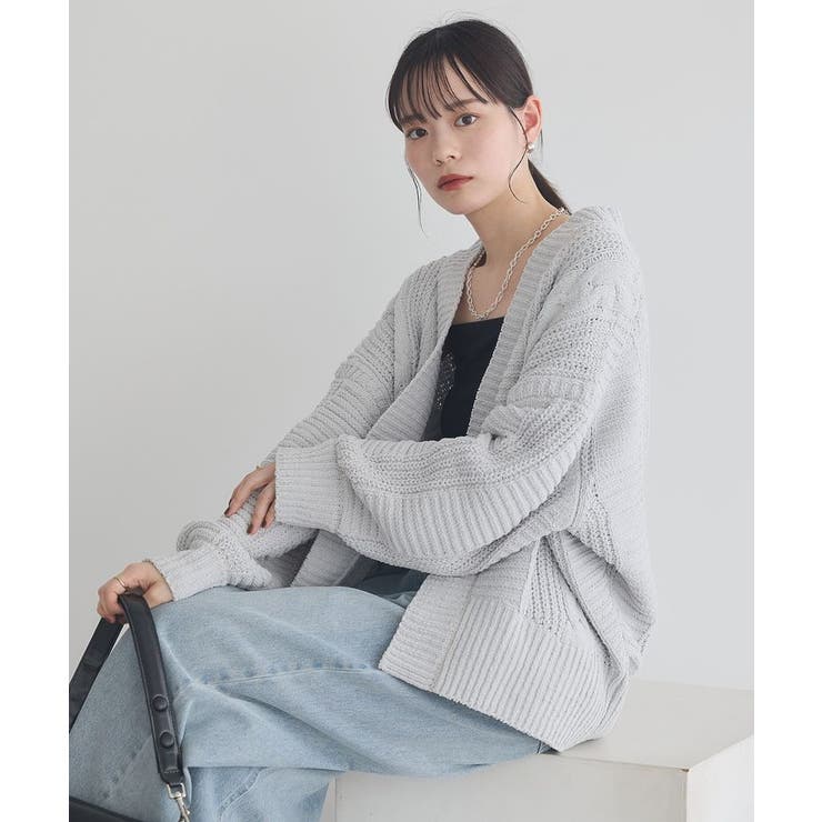 マットモールカーディガン | earth music&ecology  | 詳細画像13 