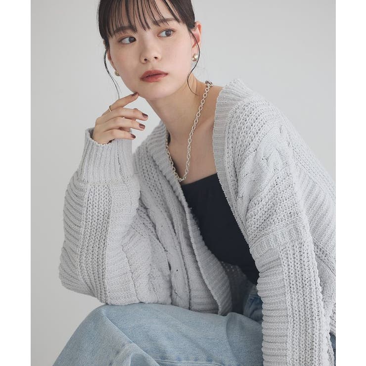 マットモールカーディガン | earth music&ecology  | 詳細画像14 