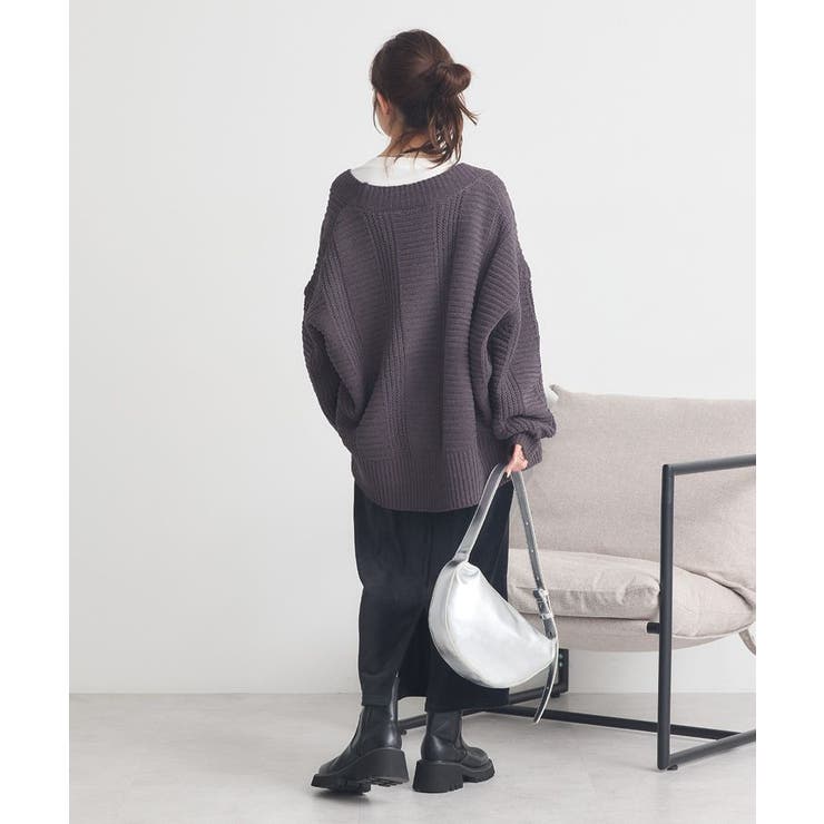 マットモールカーディガン | earth music&ecology  | 詳細画像19 