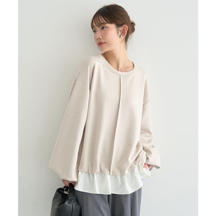 フリルヘムドッキングプルオーバー | earth music&ecology  | 詳細画像10 