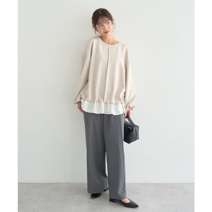 フリルヘムドッキングプルオーバー | earth music&ecology  | 詳細画像12 