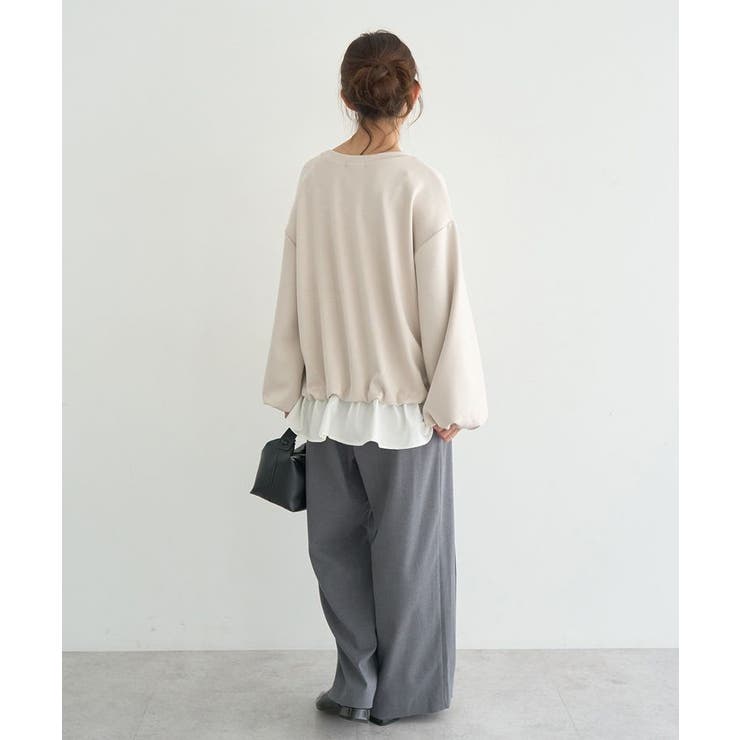 フリルヘムドッキングプルオーバー | earth music&ecology  | 詳細画像14 