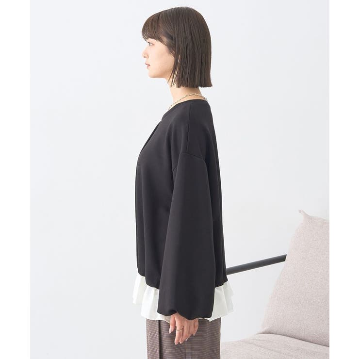 フリルヘムドッキングプルオーバー | earth music&ecology  | 詳細画像16 