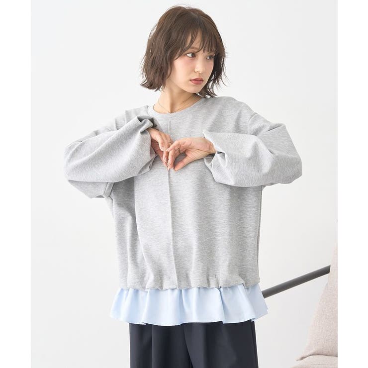 フリルヘムドッキングプルオーバー | earth music&ecology  | 詳細画像5 