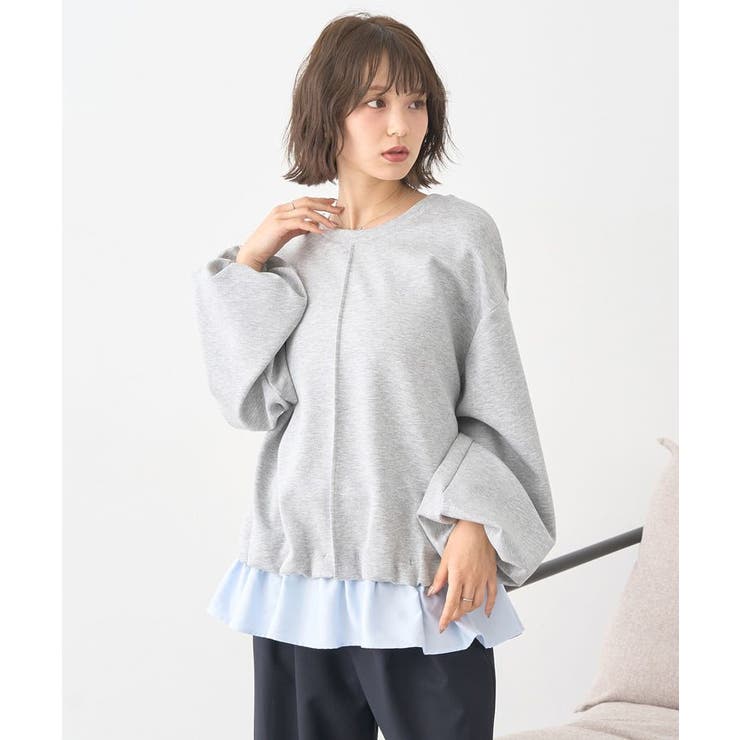 フリルヘムドッキングプルオーバー | earth music&ecology  | 詳細画像6 