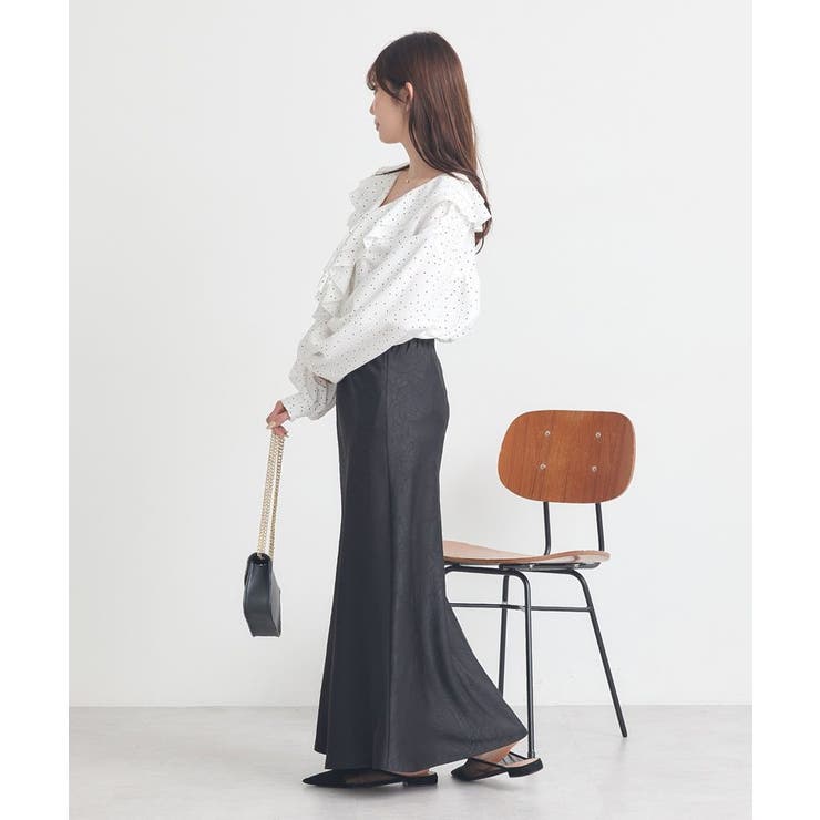 ラッフルカラーブラウス | earth music&ecology  | 詳細画像15 