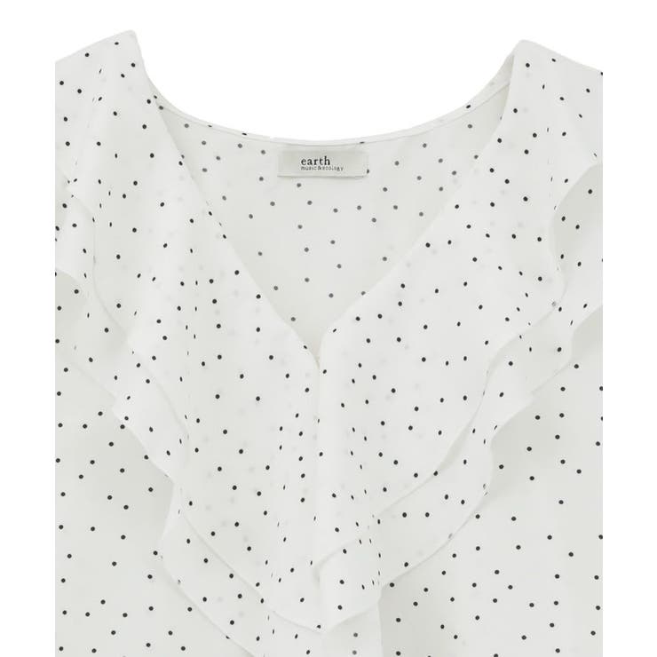 ラッフルカラーブラウス | earth music&ecology  | 詳細画像19 