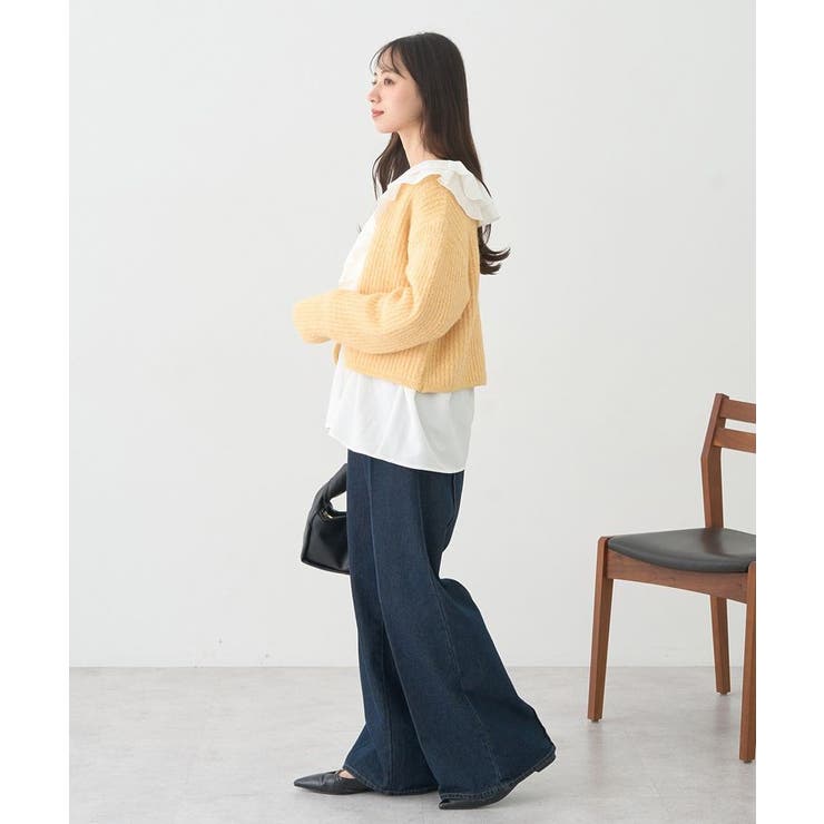 ラッフルカラーブラウス | earth music&ecology  | 詳細画像6 