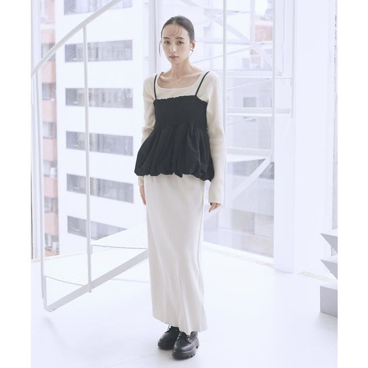 セルフカットテレコナロースカート | earth music&ecology  | 詳細画像16 