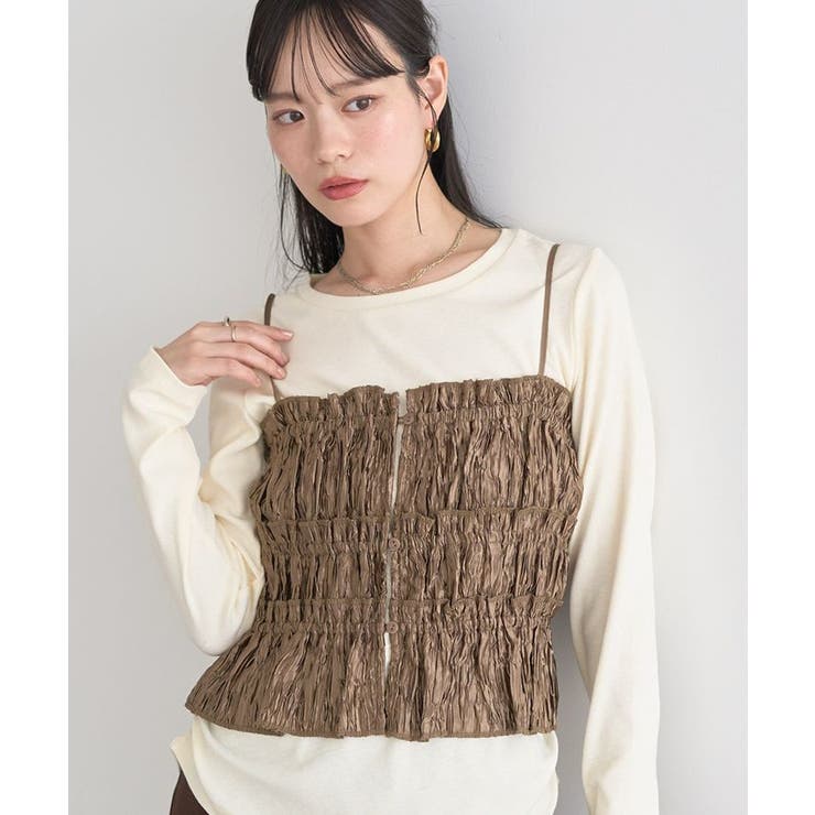 シャーリングビスチェ | earth music&ecology  | 詳細画像10 