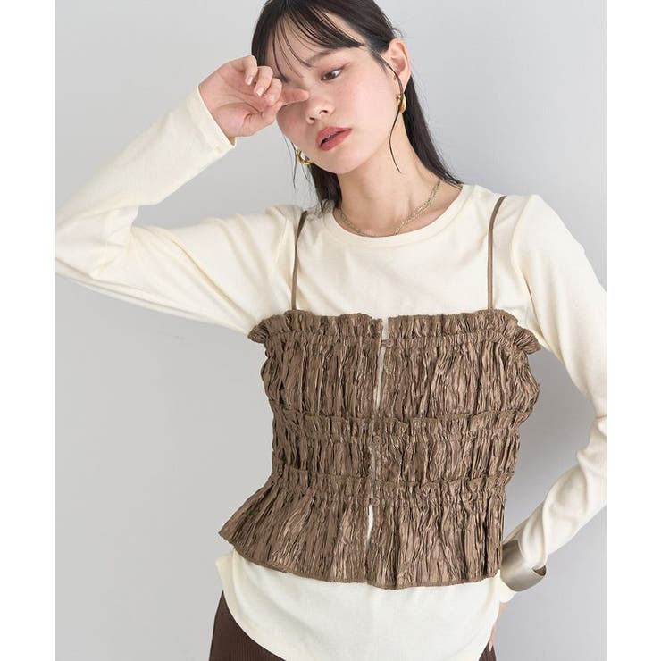 シャーリングビスチェ | earth music&ecology  | 詳細画像9 