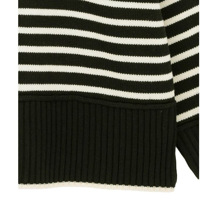 アンチピリングモックネックバックスリットニット | earth music&ecology  | 詳細画像38 