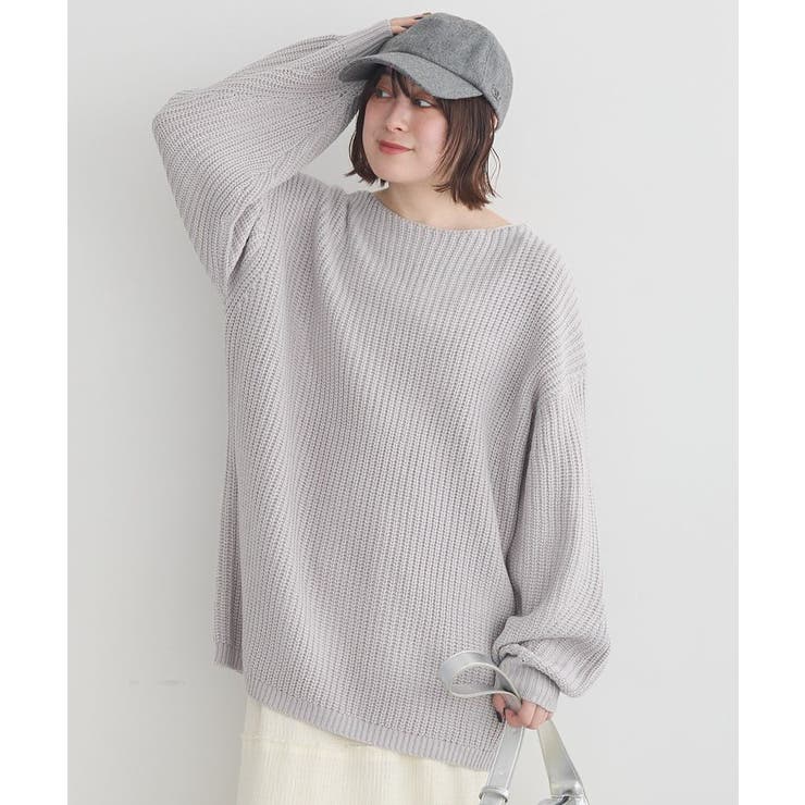 アンチピリングクロスネックルーズニット | earth music&ecology  | 詳細画像24 