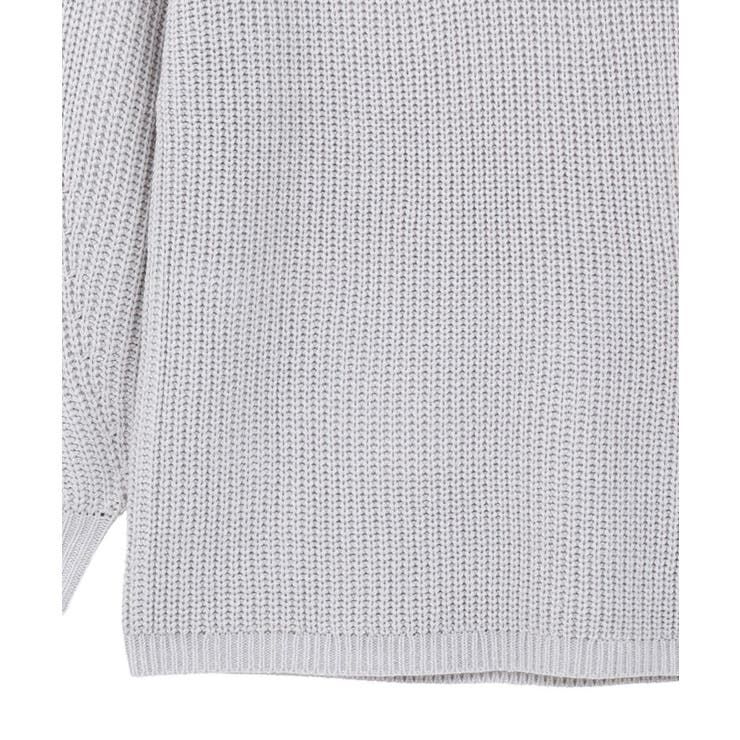 アンチピリングクロスネックルーズニット | earth music&ecology  | 詳細画像33 