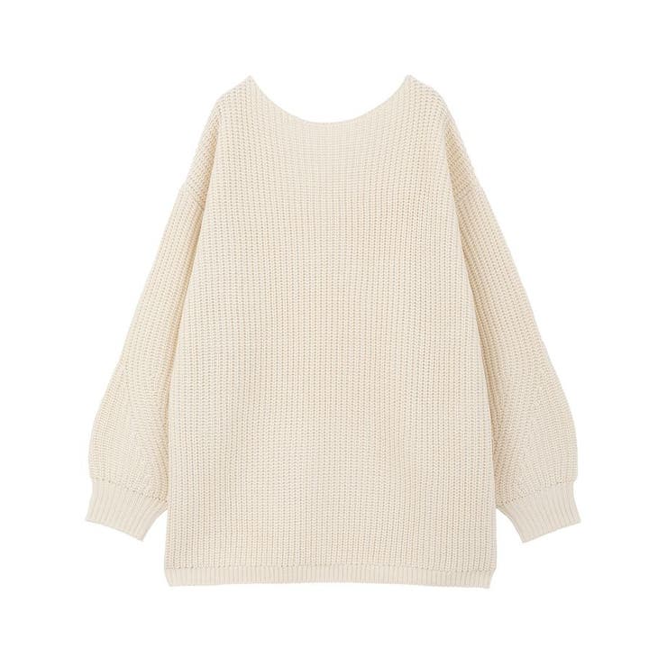 アンチピリングクロスネックルーズニット | earth music&ecology  | 詳細画像37 