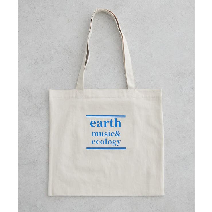 アイボリー | バイカラーロゴトートバッグ | earth music&ecology 