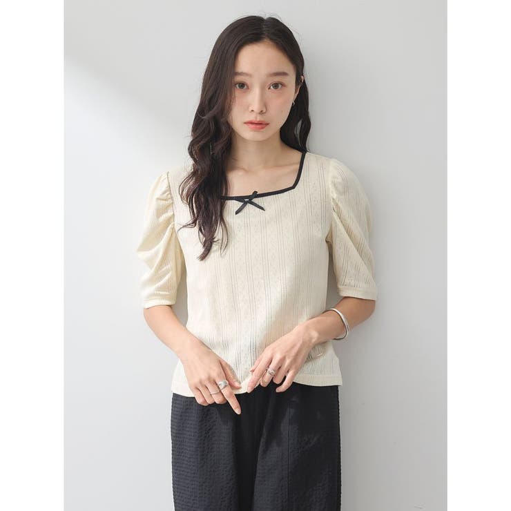 シャツパフスリーブプルオーバー　ニット　シースルー　フィット　洗える 楽天市場】【期間限定！60％OFF！11日9:59迄】《洗える