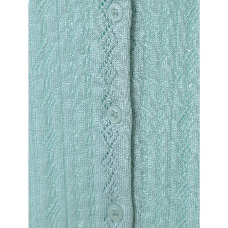 リボン柄透かし編みニットカーディガン | earth music&ecology  | 詳細画像24