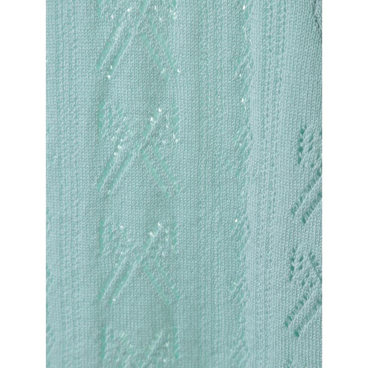 リボン柄透かし編みニットカーディガン | earth music&ecology  | 詳細画像25