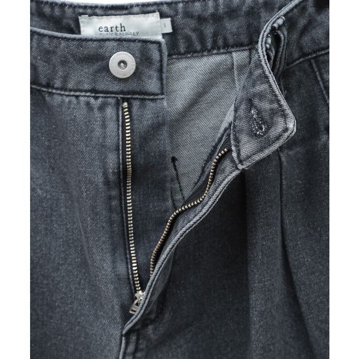 ダブルタックワイドデニムパンツ[品番：EMEW0046543]｜earth