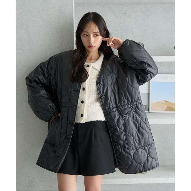 キルティングハーフコート[品番：EMEW0046685]｜earth music&ecology