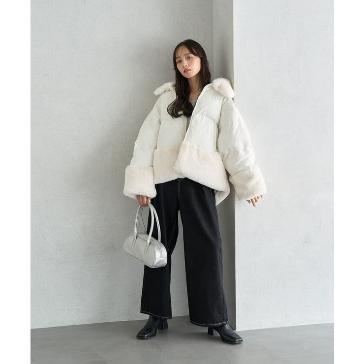 Soffitto｜ボーダーフェイクファーリバーシブルショートコート(取り扱い店舗限定) | Rakuten  Fashion(楽天ファッション／旧楽天ブランドアベニュー)NC3287