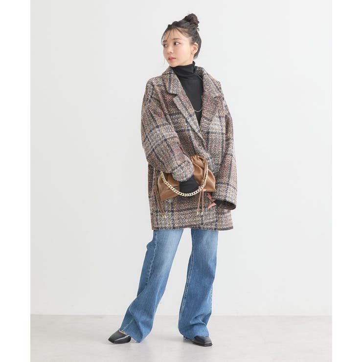 オーバーテーラードジャケット チェック[品番：EMEW0046444]｜earth