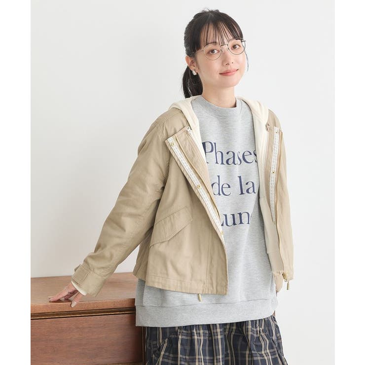 美品　リプレイ　エコファー　暖か　ミリタリー　ブルゾン セール】【2025 AW 新作】フェイクファー着脱可能 ミリタリー