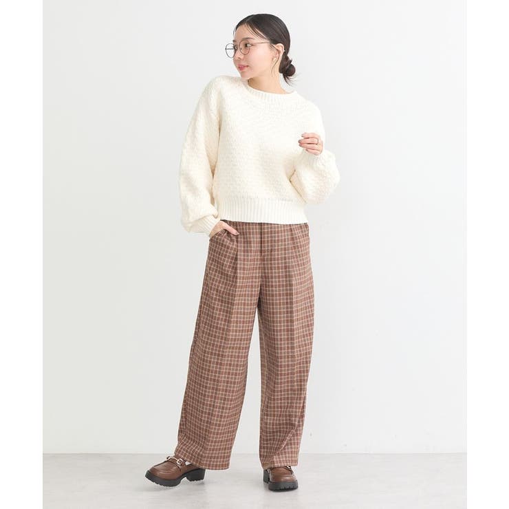 ポコポコジャガードニットプルオーバー | earth music&ecology  | 詳細画像11