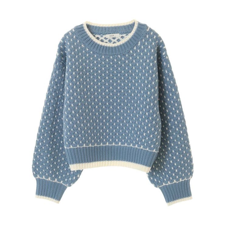 ポコポコジャガードニットプルオーバー | earth music&ecology  | 詳細画像30