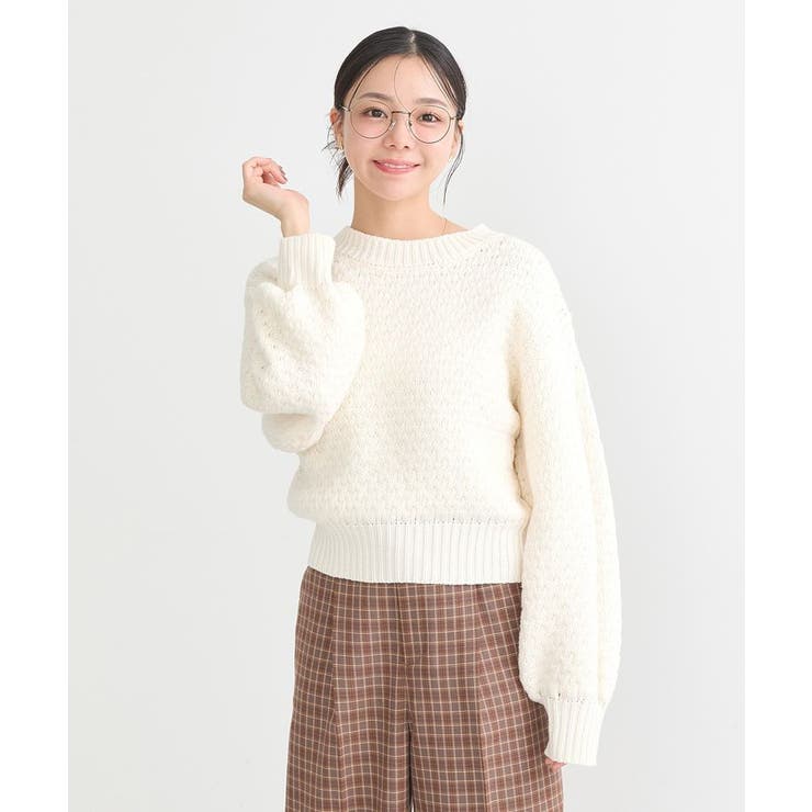 ポコポコジャガードニットプルオーバー | earth music&ecology  | 詳細画像9