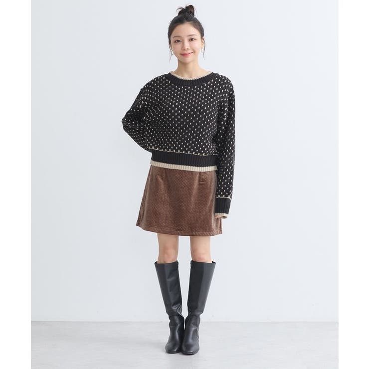 ポコポコジャガードニットプルオーバー | earth music&ecology  | 詳細画像16