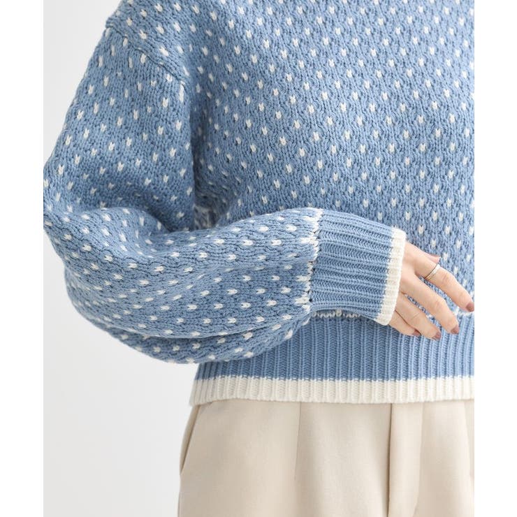 ポコポコジャガードニットプルオーバー | earth music&ecology  | 詳細画像19