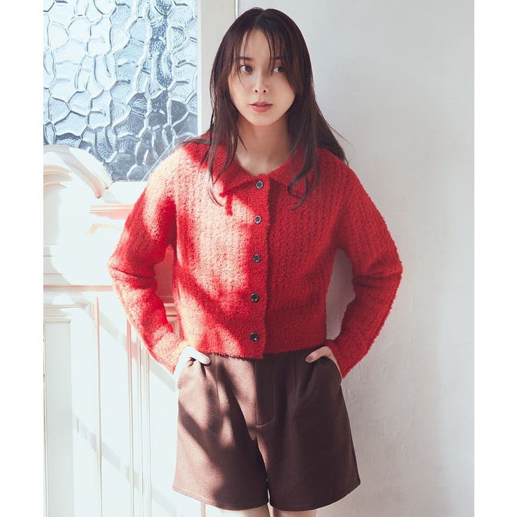 AmeriVINTAGE GLITTER PRINT ニットカーディガン セール】GLITTER PRINT KNIT CARDIGAN（ニット/セーター